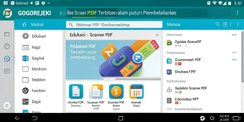 Tampilan antarmuka GOGOREJEKI yang sederhana dan modern.