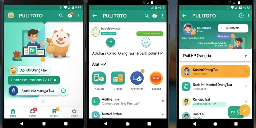 Tampilan antarmuka PULITOTO yang ramah pengguna untuk kontrol orang tua.
