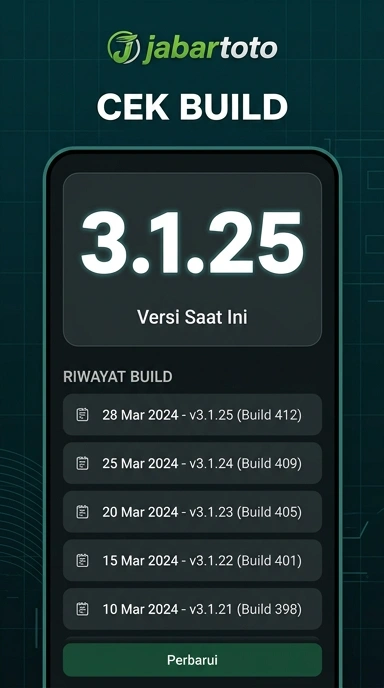 Tampilan riwayat versi jabartoto